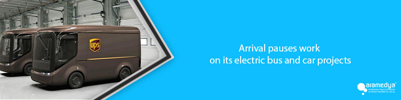 Arrival pauses work on its electric bus and car projects