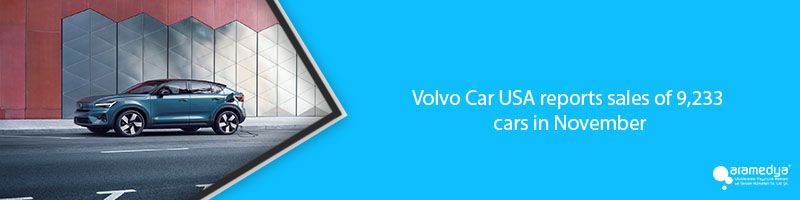Volvo Car USA reports sales of 9,233 cars in November
