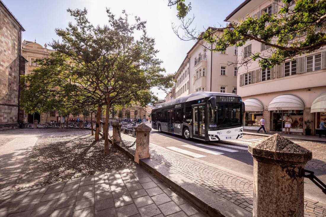 Lights on Solaris Fuel Cell Bus