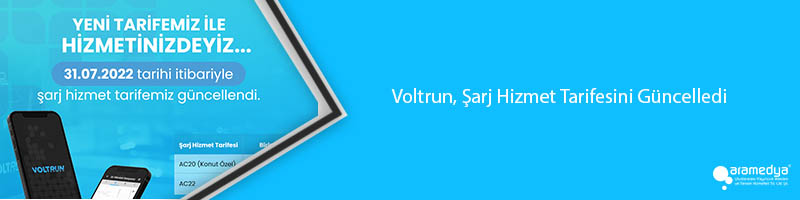 Voltrun, Şarj Hizmet Tarifesini Güncelledi