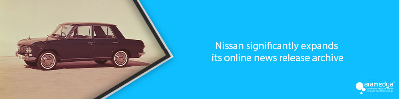 Nissan significantly expands its online news release archive